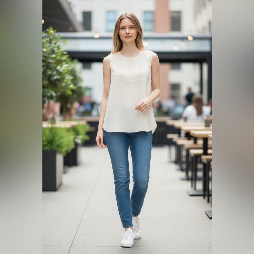 J.Crew Drapey Keyhole Top